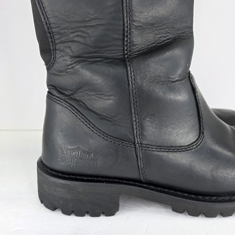 Harley-Davidson‎ Women's Josi 15-Inch Black Leather Motorcycle Boots  D87038 - Picture 9 of 15
